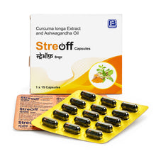 Load image into Gallery viewer, Streoff Capsules (Curcumin + Ashwagandha Oil)
